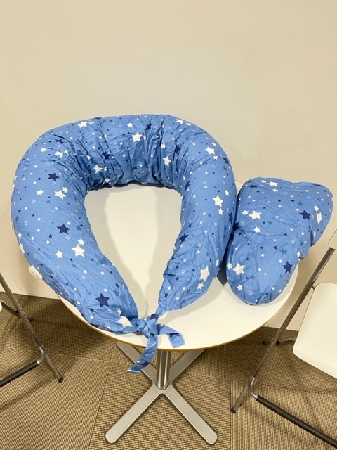 Pregnancy Body Pillow Blue with Stars